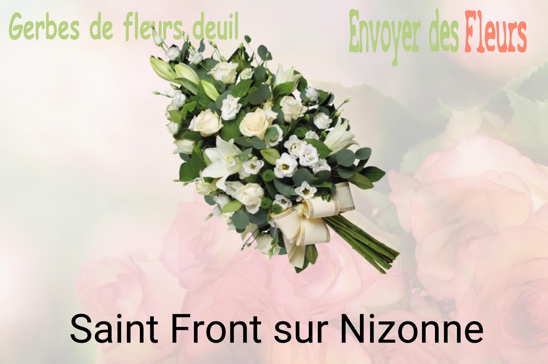 Gerbe de fleurs de deuil livrée à Saint-Front-sur-Nizonne